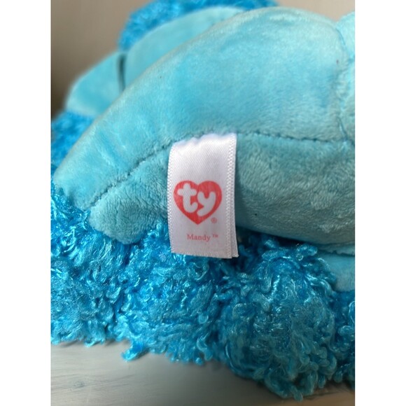 Ty Beanie Mandy The Poodle Plush Dog Dinosaur Fish Stuffed Animal Christmas Gift - Picture 4 of 8